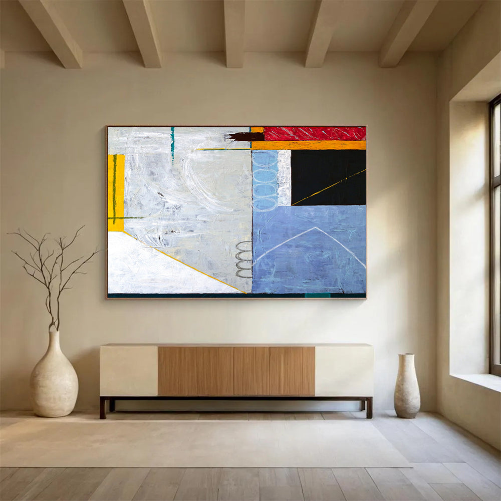 Gigantic Hand - Painted Textured Abstract Canvas for Office & Dining Room DKH570