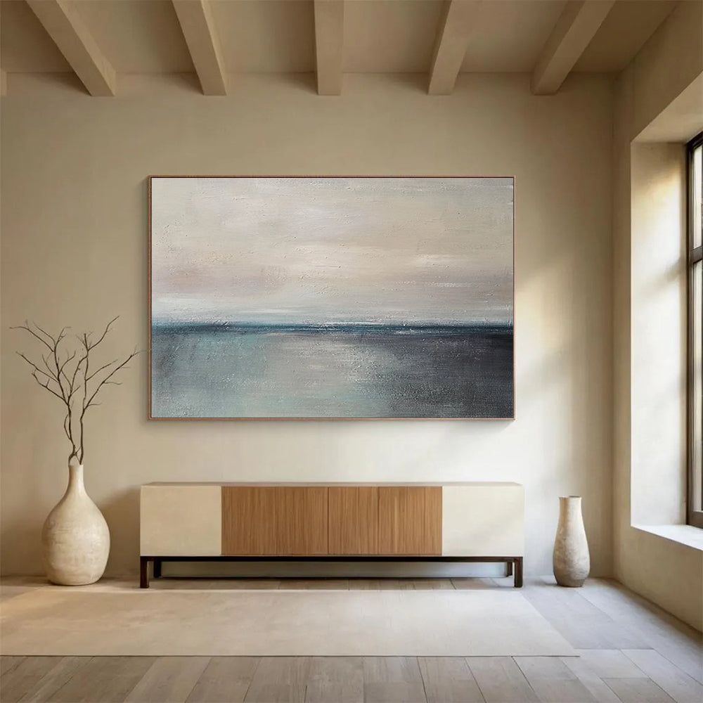 Minimalist Sea Horizon - Elegant Living Room Sophistication DLZ028