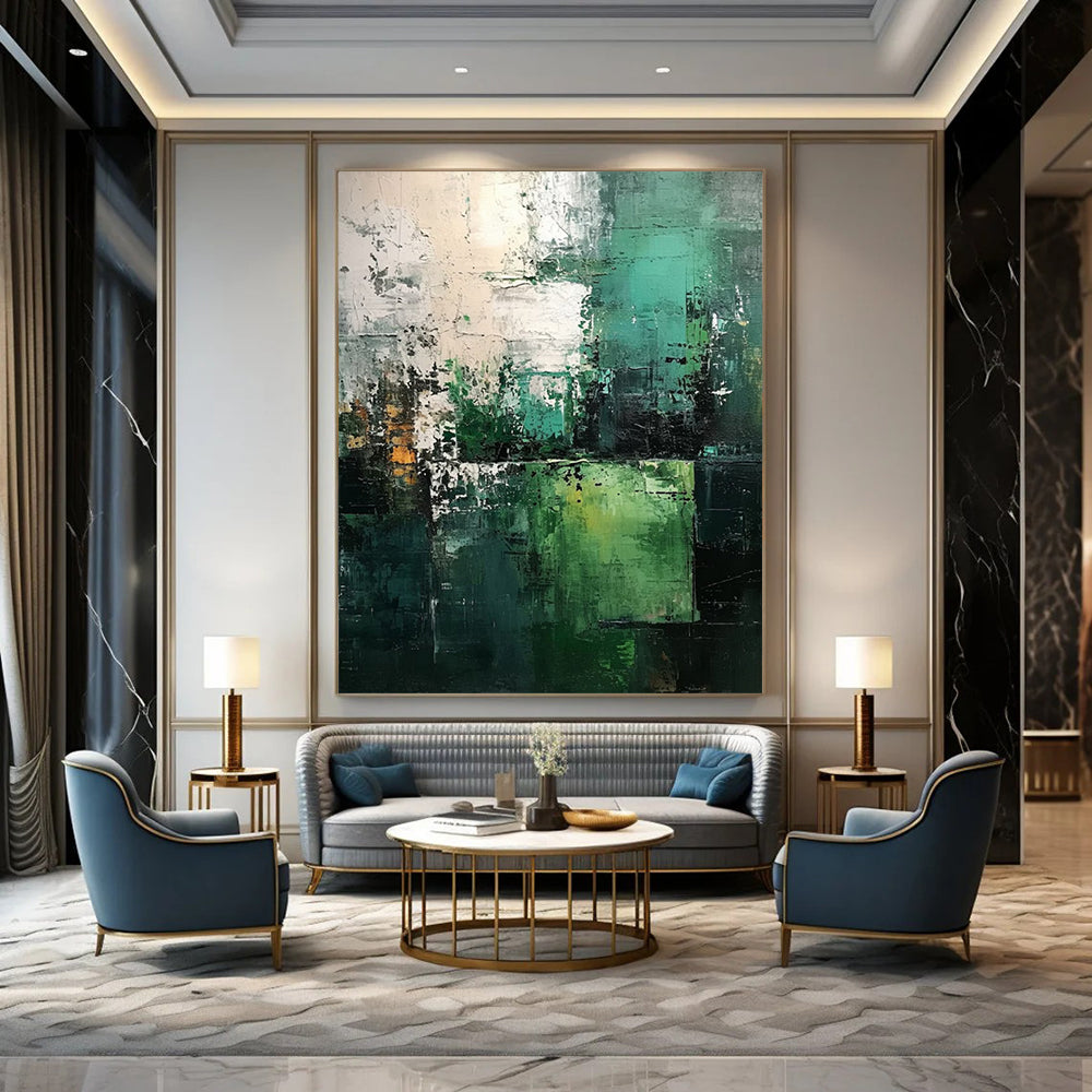 Colossal Hand - Painted Custom Abstract Gem for Living Room and Office DTP005