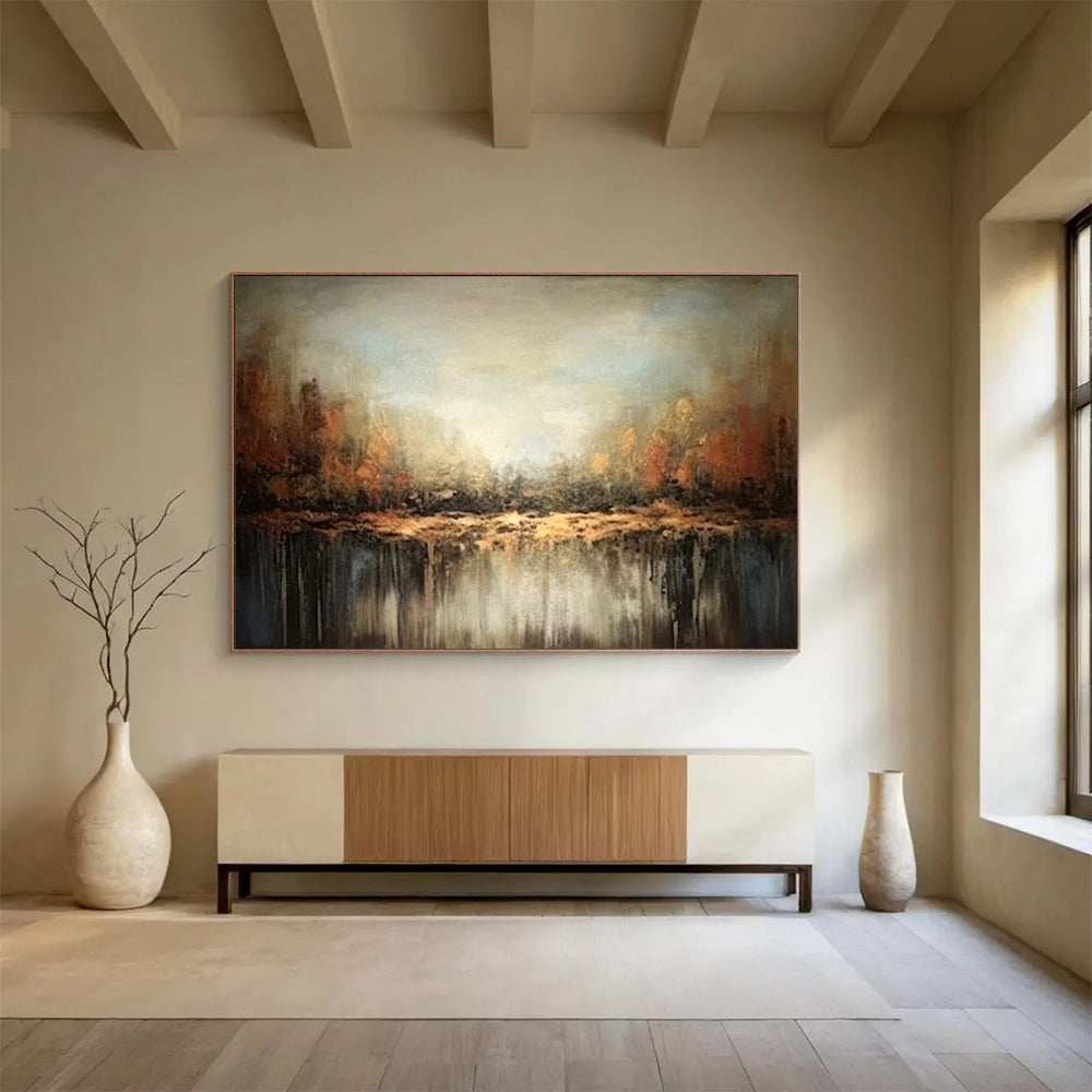 Misty Forest Reflection - Enchanting Living Room Escape DLZ060