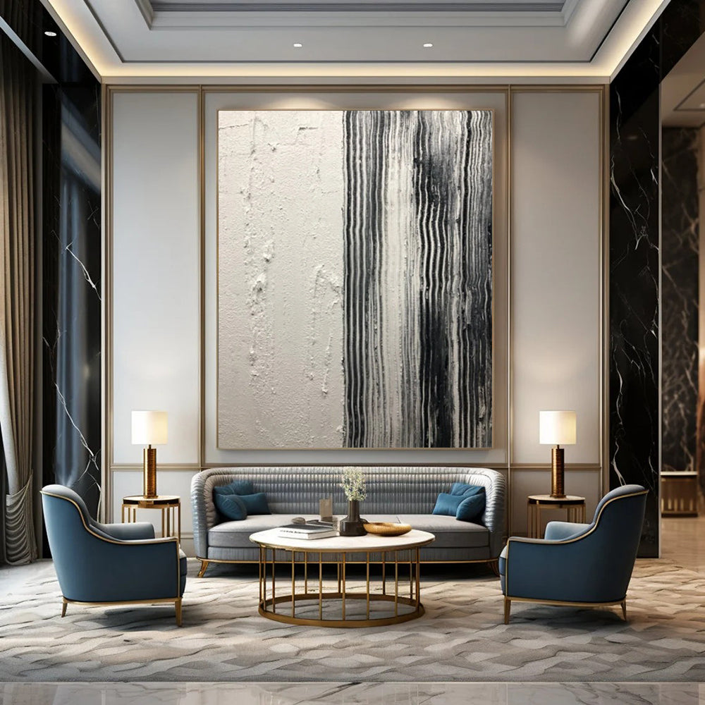 Handmade Big-Size Abstract Artworks for Hotel & Entryway DTP382