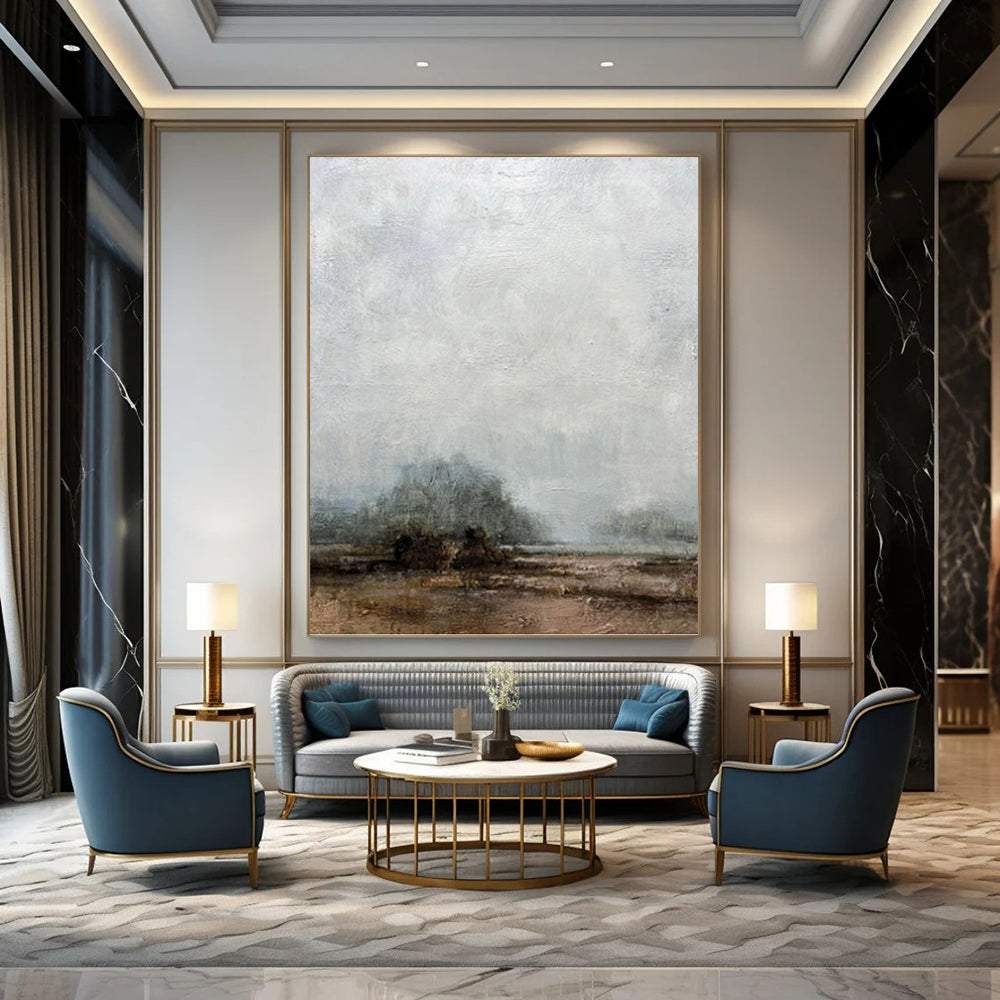 Massive - Extent Hand - Painted Textured Custom Abstract Epic, for Office and Bar DKH1510
