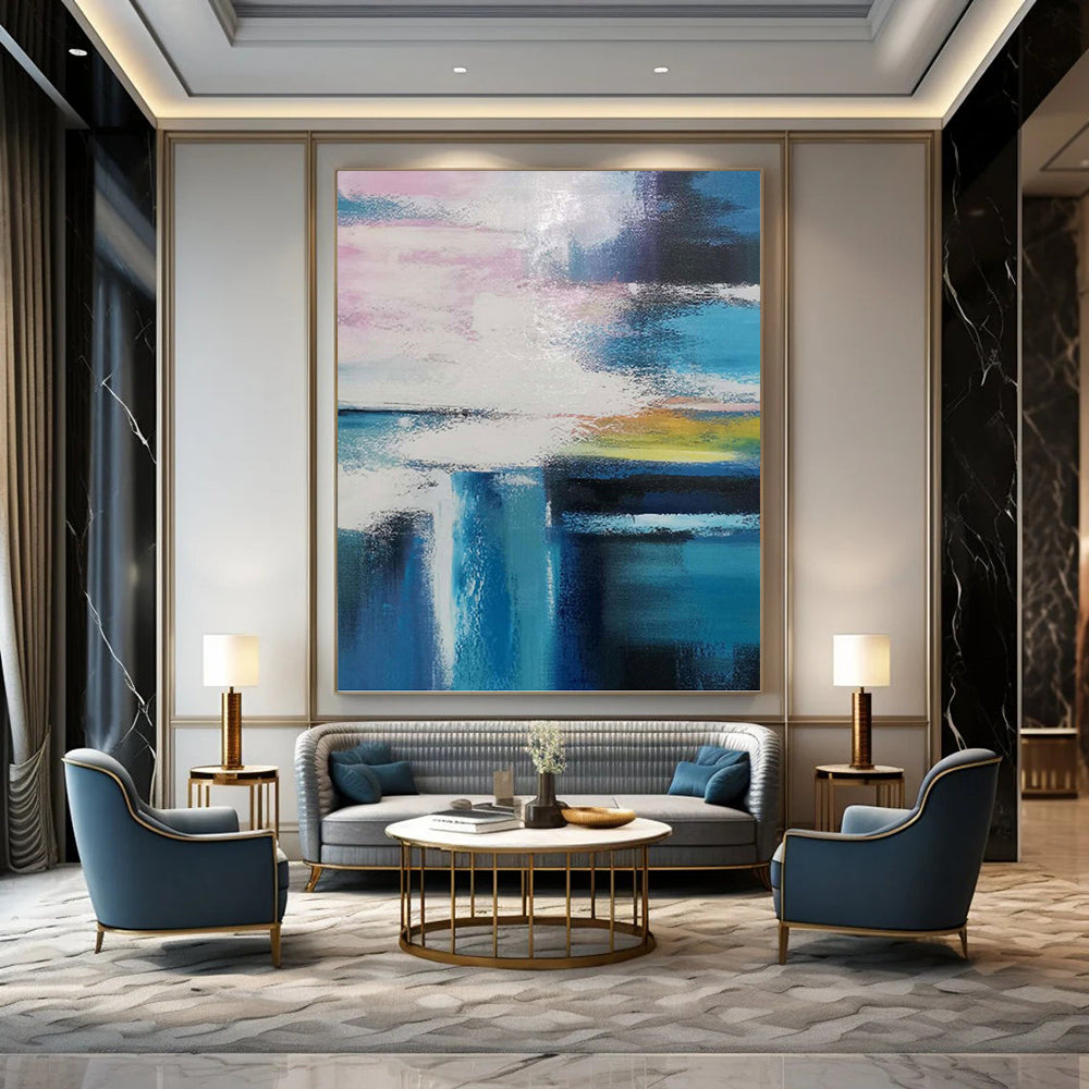 Colossal Hand - Painted Textured Abstract Art for Shopping Mall & Department Store DKH1232