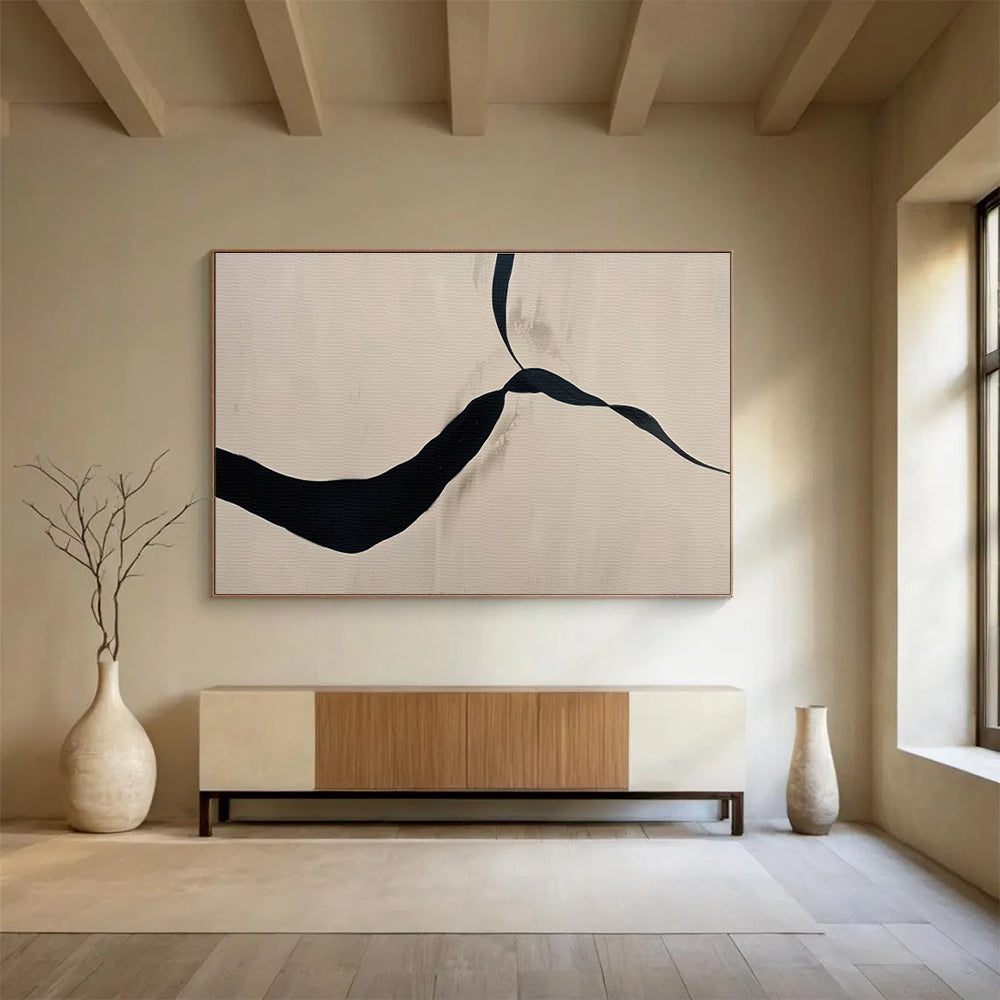 Enormous Hand - Painted Textured Abstract Canvas for Bedroom & Dining Room DKH589