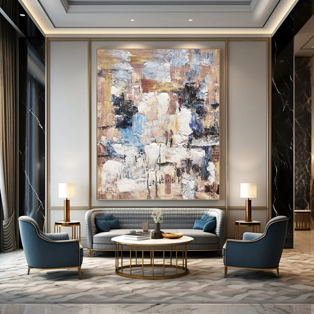Quirky Hand - Painted Textured Abstract for Bedroom & Hallway DKH1303