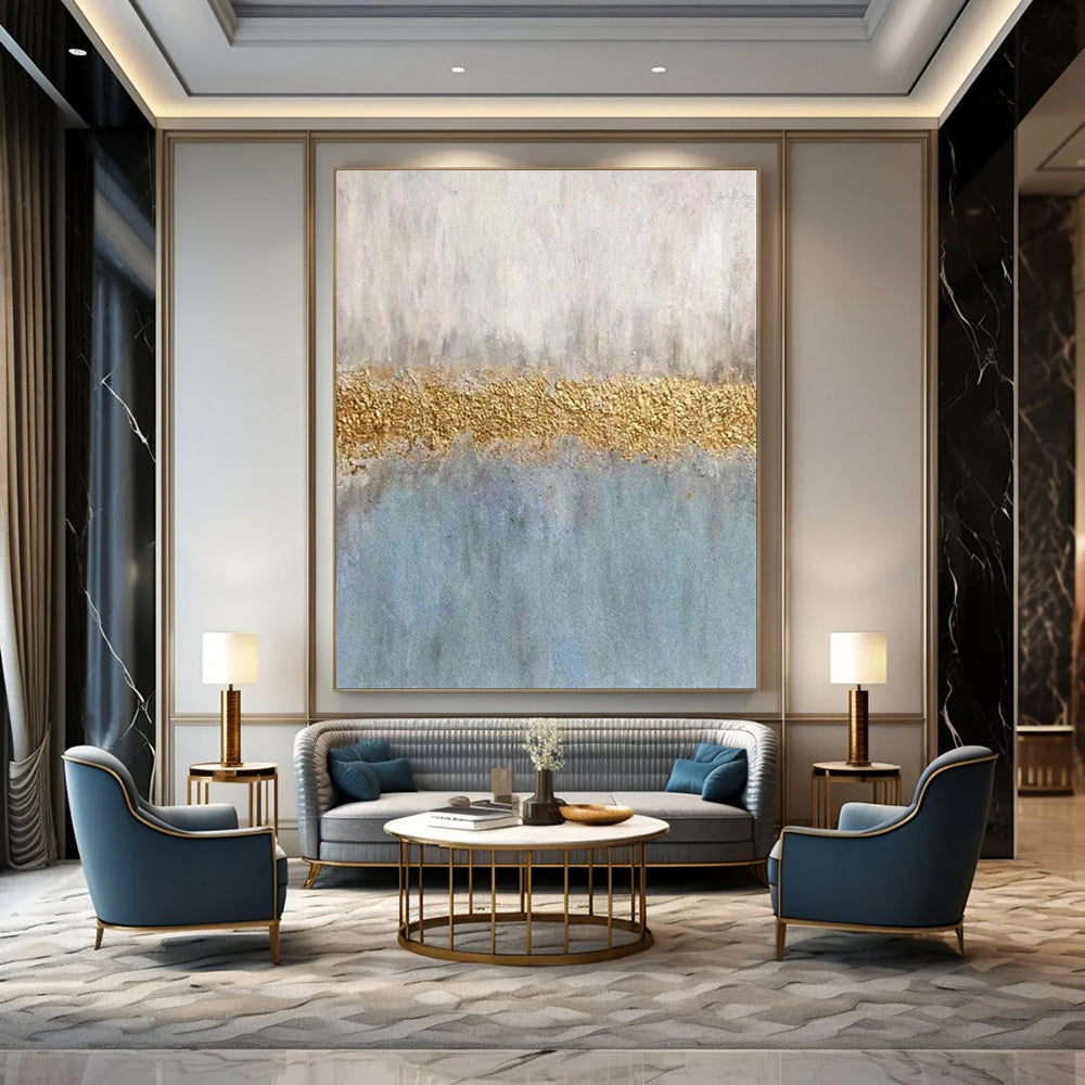Hand-Painted Personalized Abstract Painting for Living Room & Hallway LargeART1885