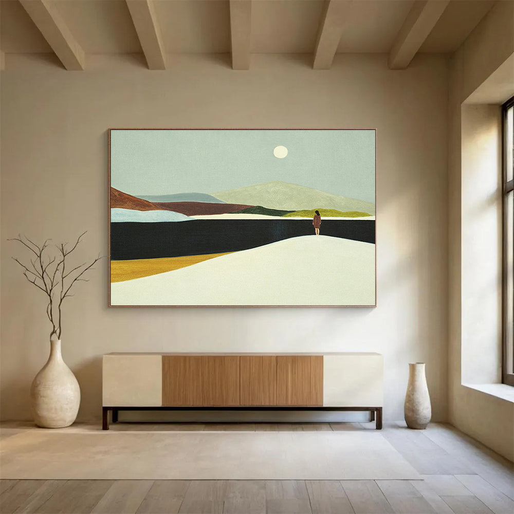 Enormous Hand - Painted Textured Abstract Wall Art for Dramatic Displays DKH739