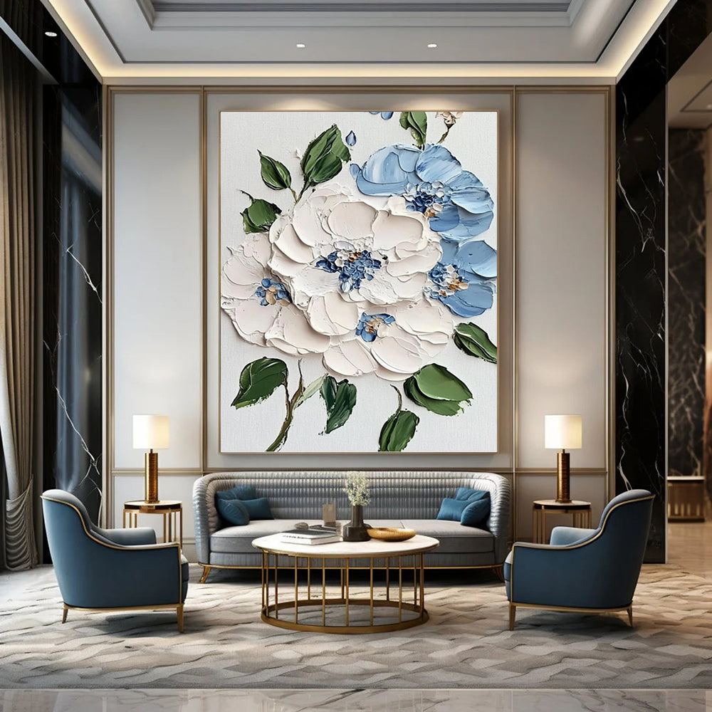 Alluring Hand - Painted Textured Abstract on Canvas for Bedroom & Entryway DKH1387