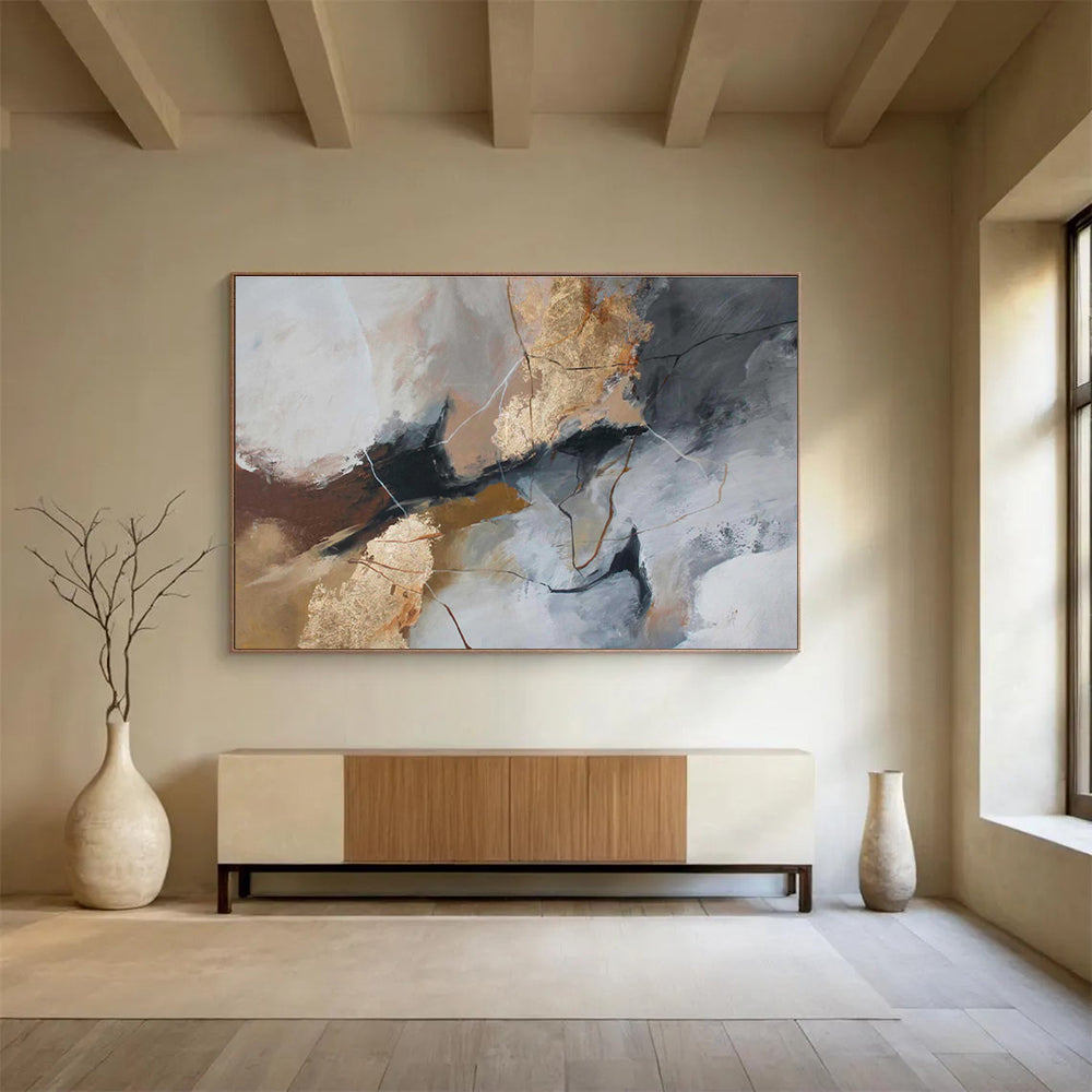 Oversized Textured Abstract Wall Mural for Living Room & Bar DKH518
