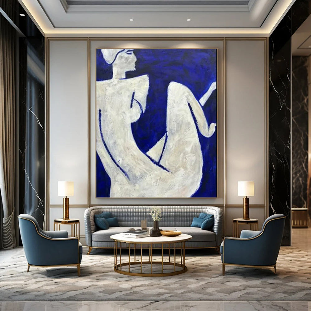 Expansive Hand-Painted Abstract Artworks for Bedroom & Office LargeART2329