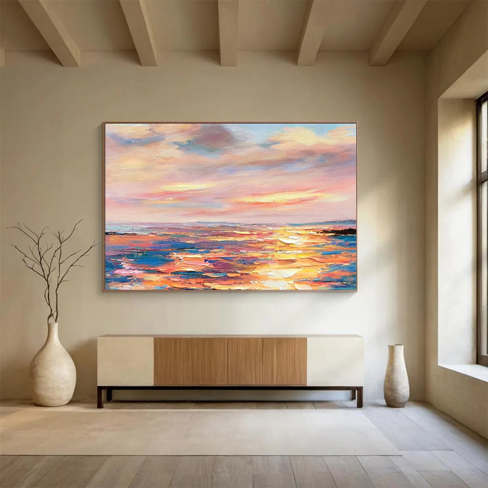 Alluring Oversized Abstract Painting for Hotel Lobby & Hallway LargeART1736