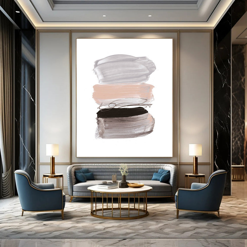 Custom Abstract Art: Big Sizes, Handmade Textures for Your Home DTP184