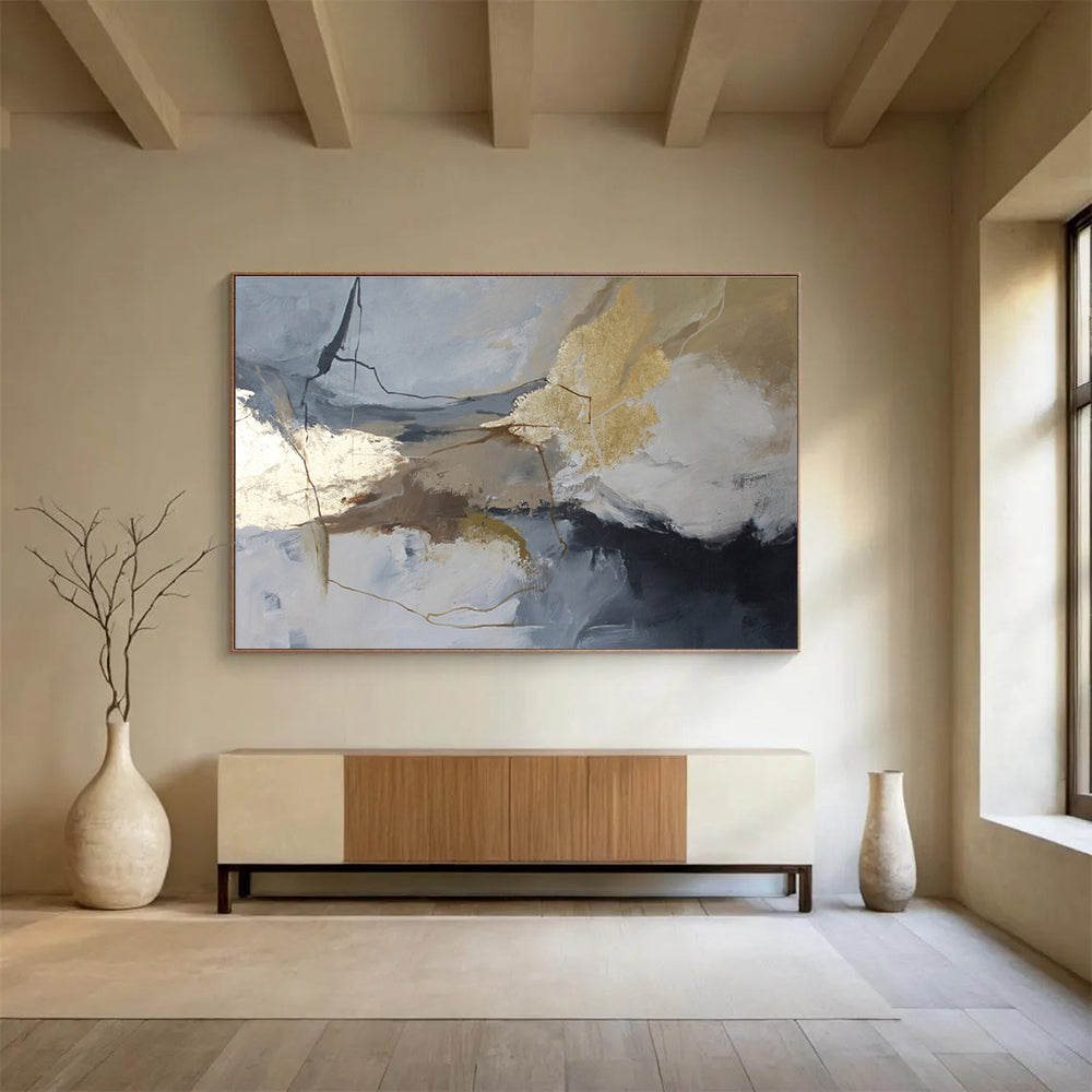 Striking Textured Abstract Artwork for Dining Room & Entryway DKH519