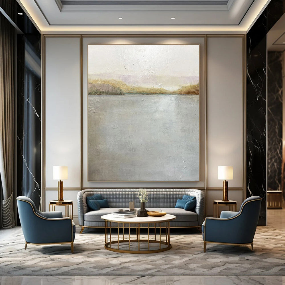 Titanic - Scale Hand - Painted Custom Abstract Saga (with Layered Textures), for Bedroom and Living Room DKH1511