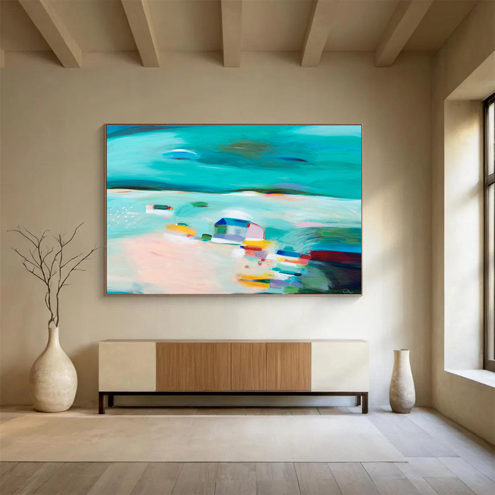 Made - to - Order Abstract Painting for Event Ballroom DKH058