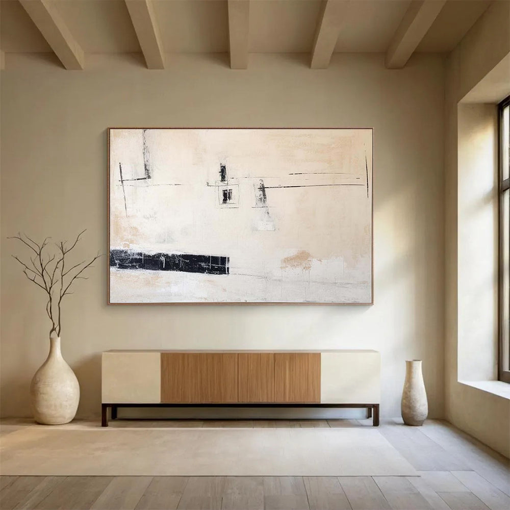 Massive-Sized Hand-Painted Abstract Art for Bedroom & Office LargeART1493