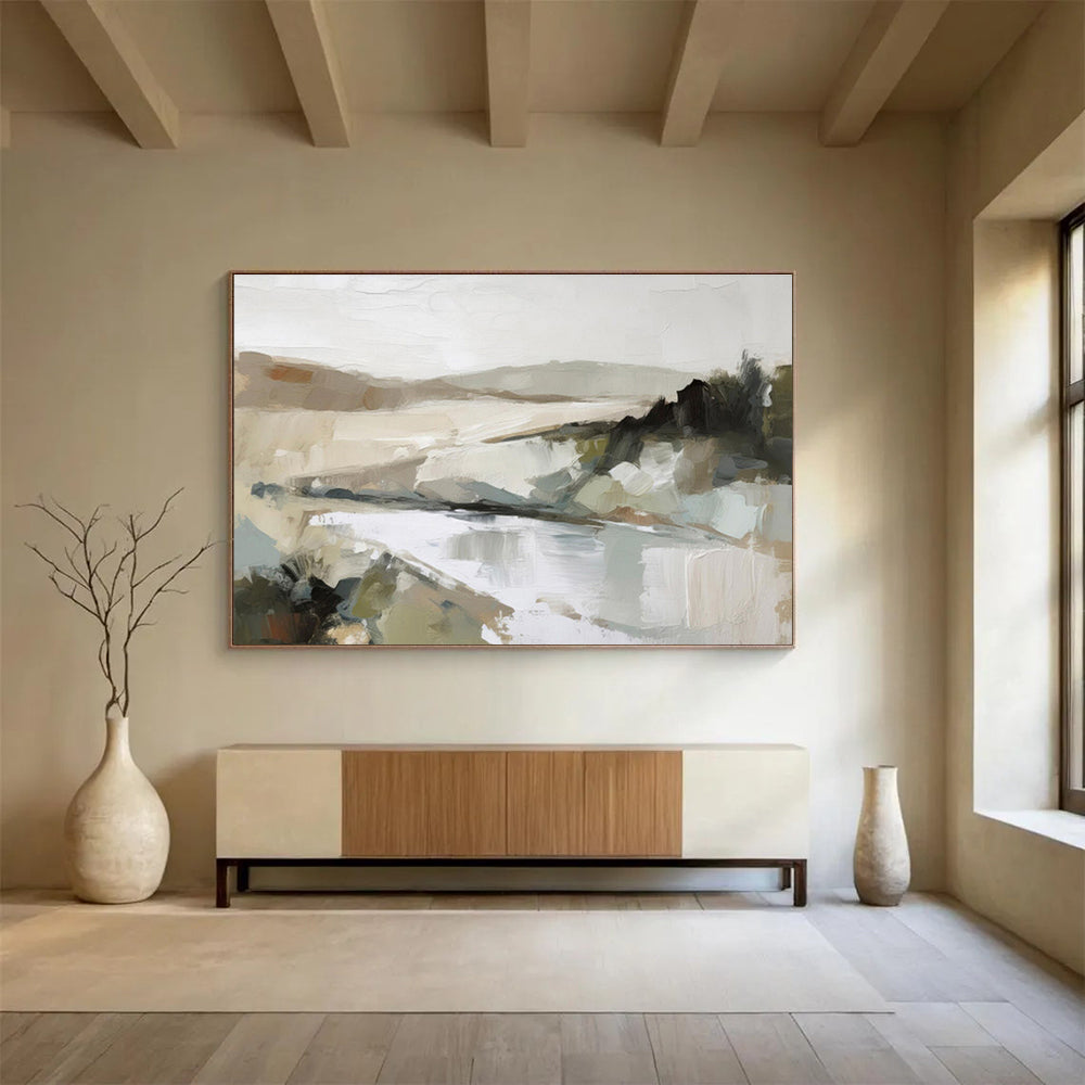 “Mystic Reflections” Immense Abstract Wall Decor for Entryway & Bedroom DKH238