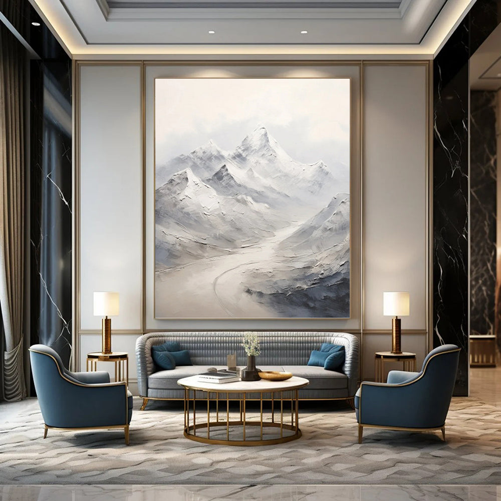 Exceptionally Striking Hand - Painted Textured Abstract Canvas for Art Gallery & Exhibition Space DKH1264