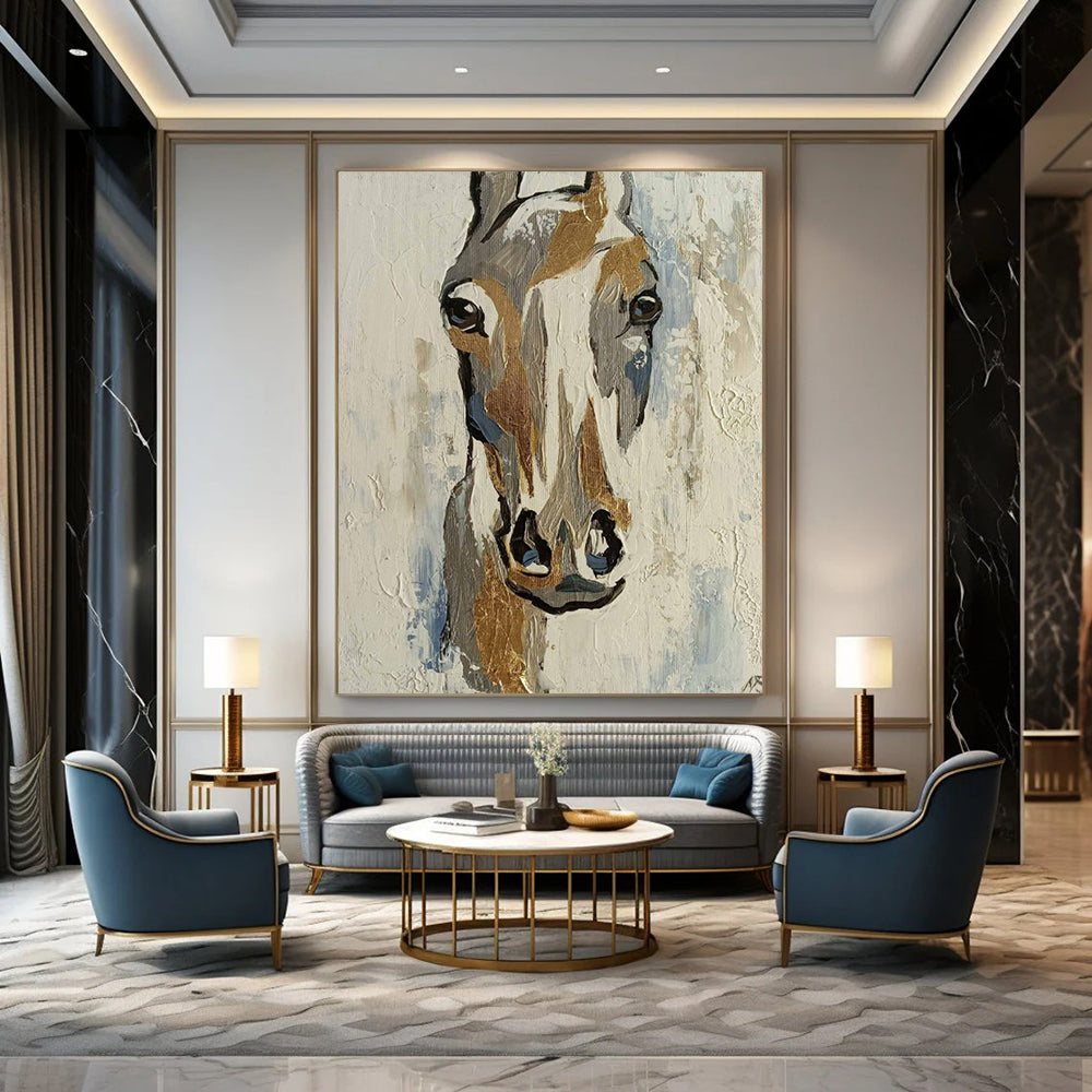 Immense Hand-Painted Abstract Wall Installations for Living Room & Foyer LargeART2186