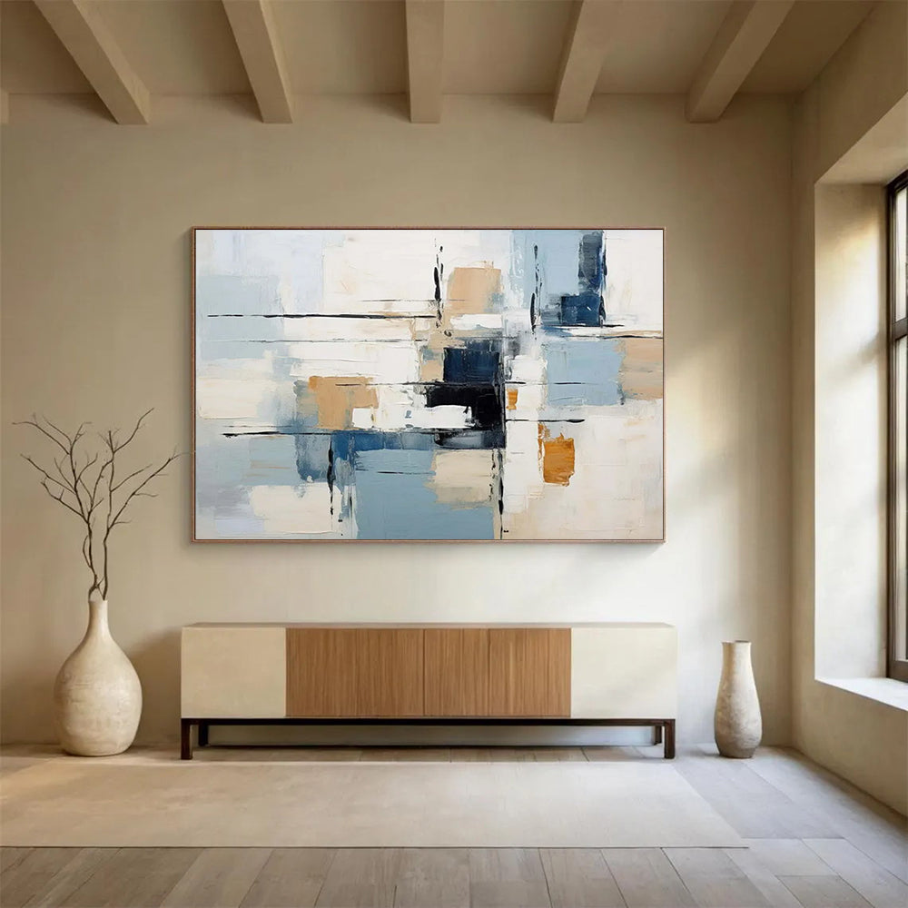Morandi - Tone Geometric Abstract Painting - Artistic Atmosphere Maker for Modern Living Room DLZ092