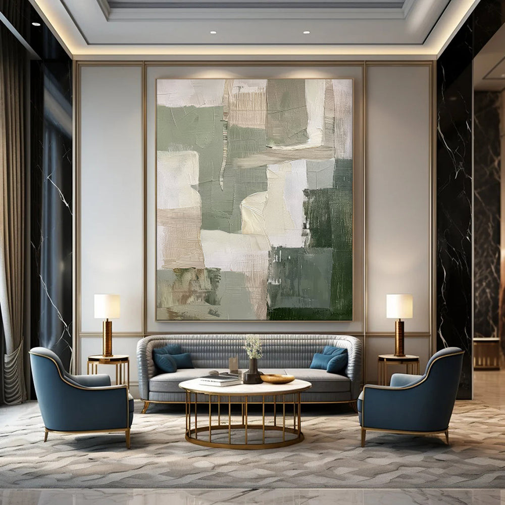 Whimsical Textured Abstract Wall Art for Living Room & Playroom LargeART2053