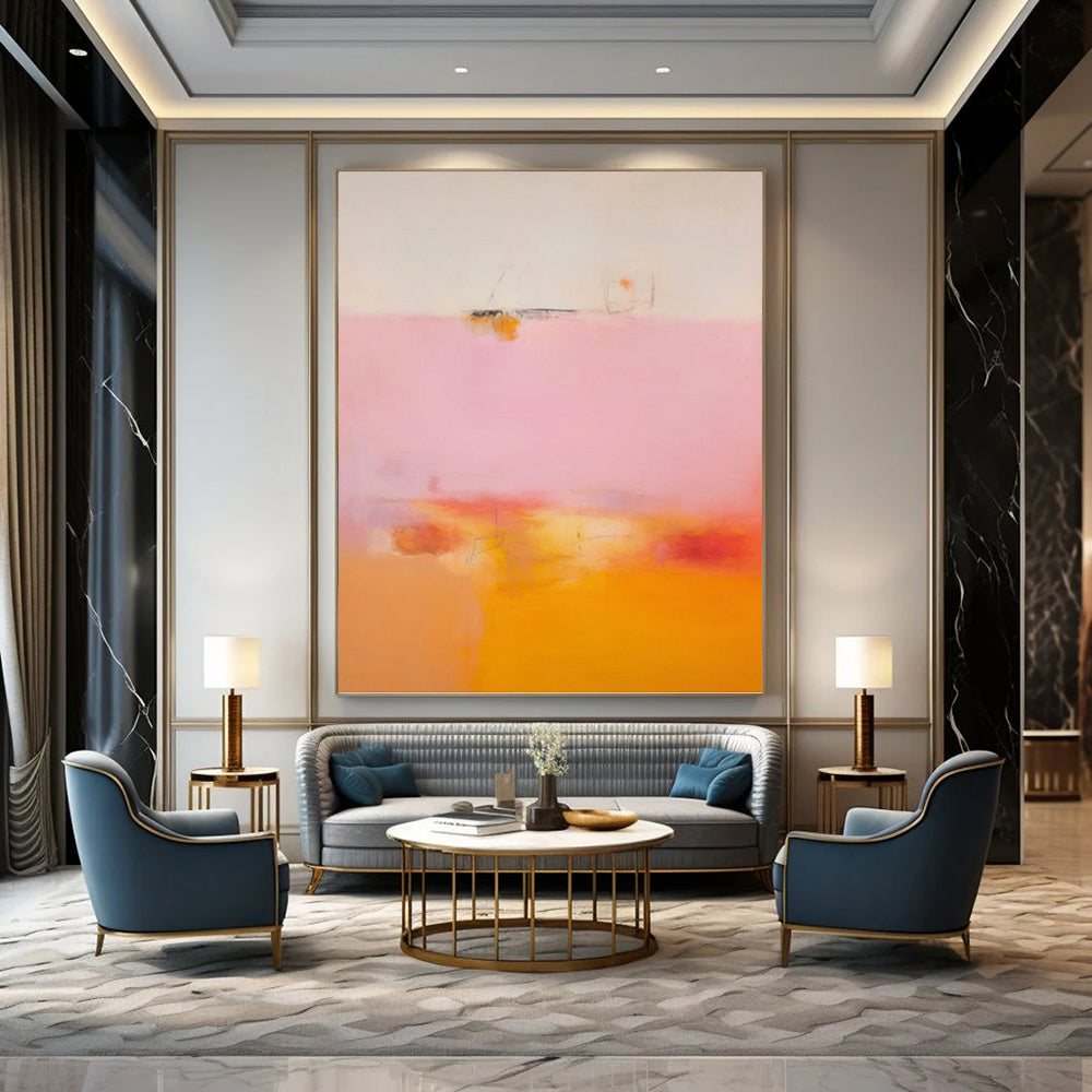 Custom - Tailored Hand - Painted Textured Abstract Canvas for Bedroom & Office DKH0992