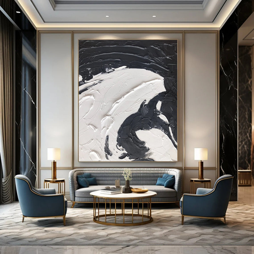 Handmade Large-Scale Abstract Artworks for Dining Room & Bar DTP393