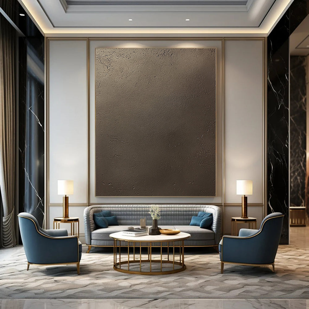 Contemporary artistry showcases a refined dark brown concrete texture with subtle grain, capturing elegance and simplicity in a lifelike matte finish. DLZ1116