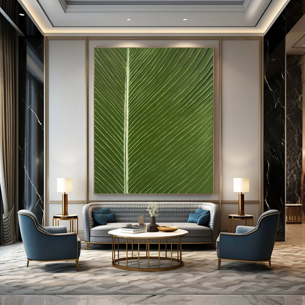 Retro & Nostalgic Hand-Painted Custom Abstract Painting for Living Room & Entryway LargeART1977