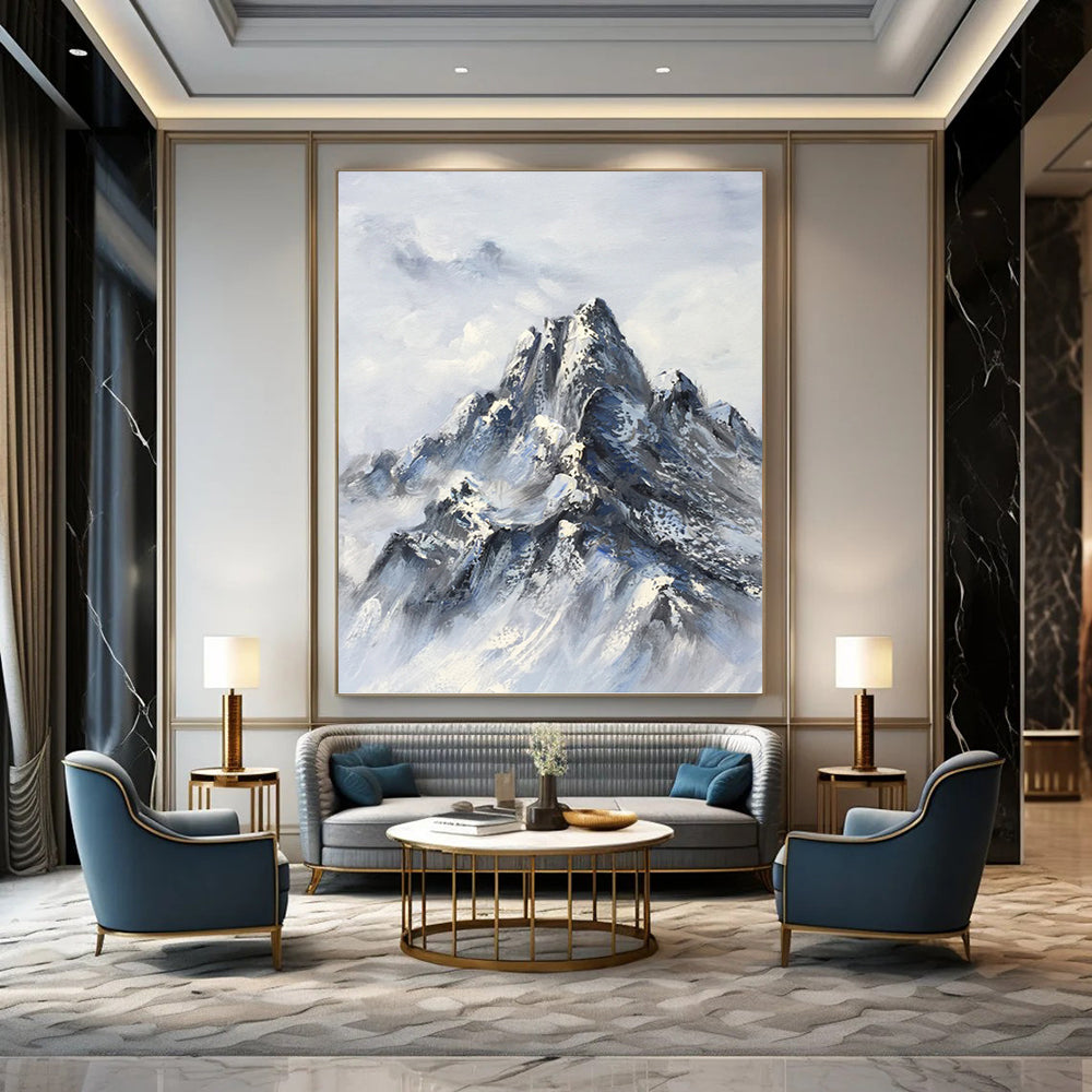 Innovatively Enormous Hand - Painted Textured Abstract Canvas for Science Lab & Research Facility DKH1259