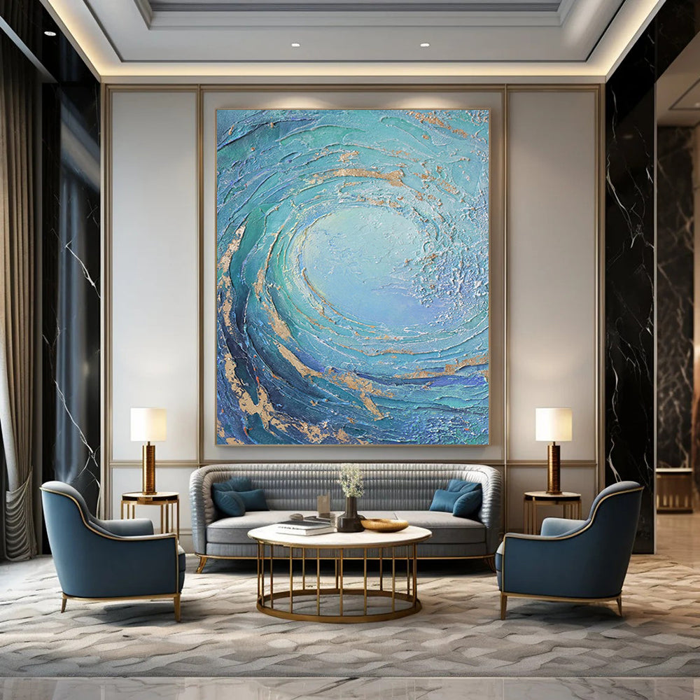 Large-Scale Custom Abstract Artworks for Bedroom & Hallway DTP332