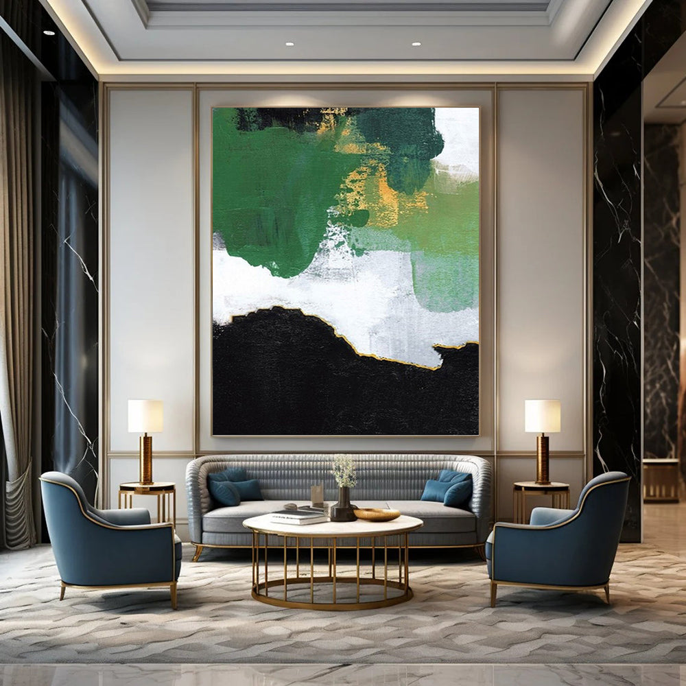 Colossal Hand - Painted Textured Abstract Painting for Exhibition Hall & Museum DKH1222
