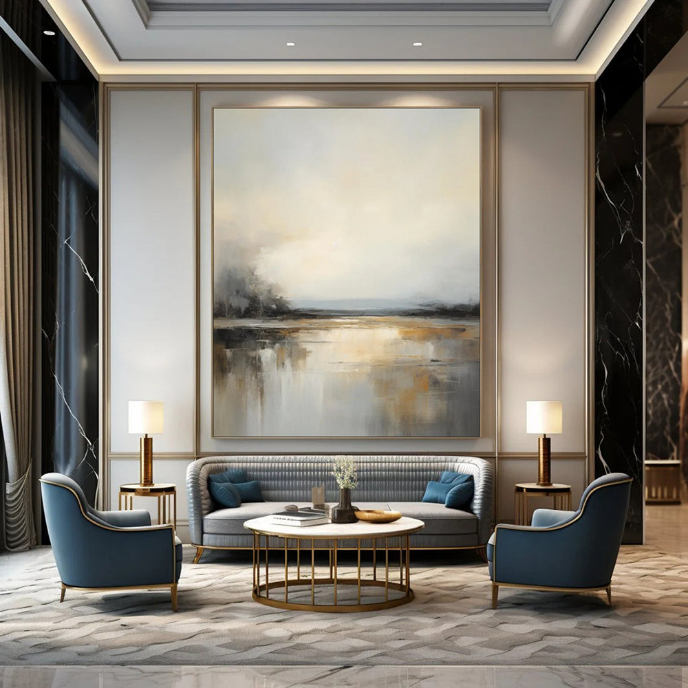 Desert Textured Abstract Wall Art for Living Room & Sunroom LargeART2091