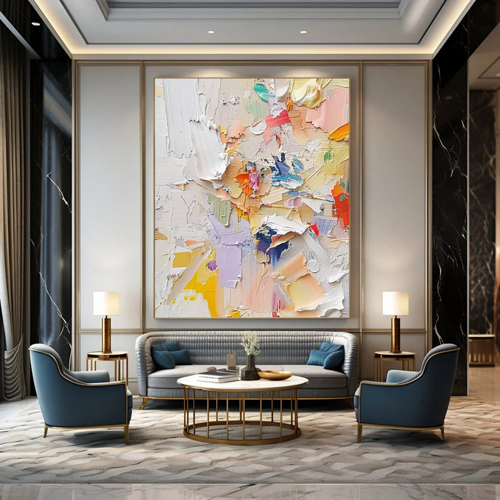 Earthy Textured Abstract Wall Art for Bedroom & Office DKH0971