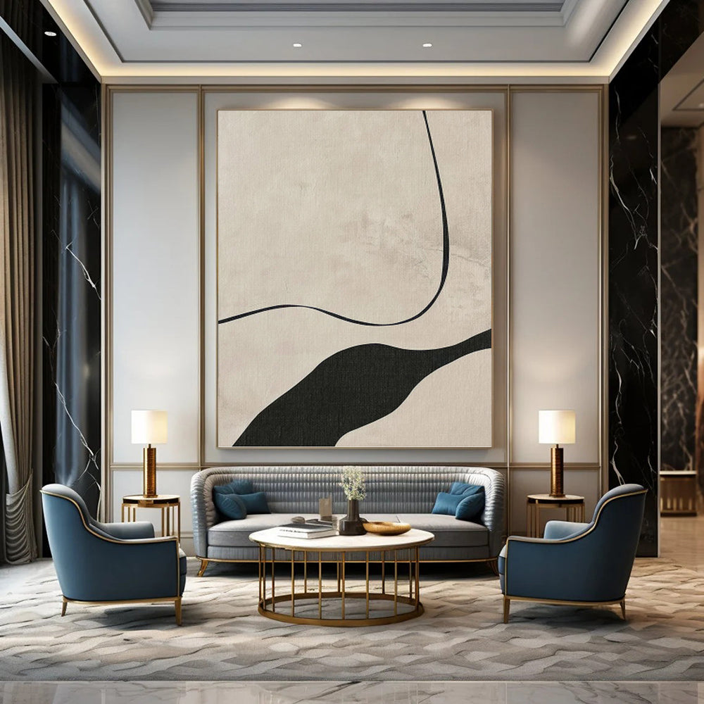 Visionary Designer - Crafted Textured Canvas Abstract for Office & Dining Room DKH1148