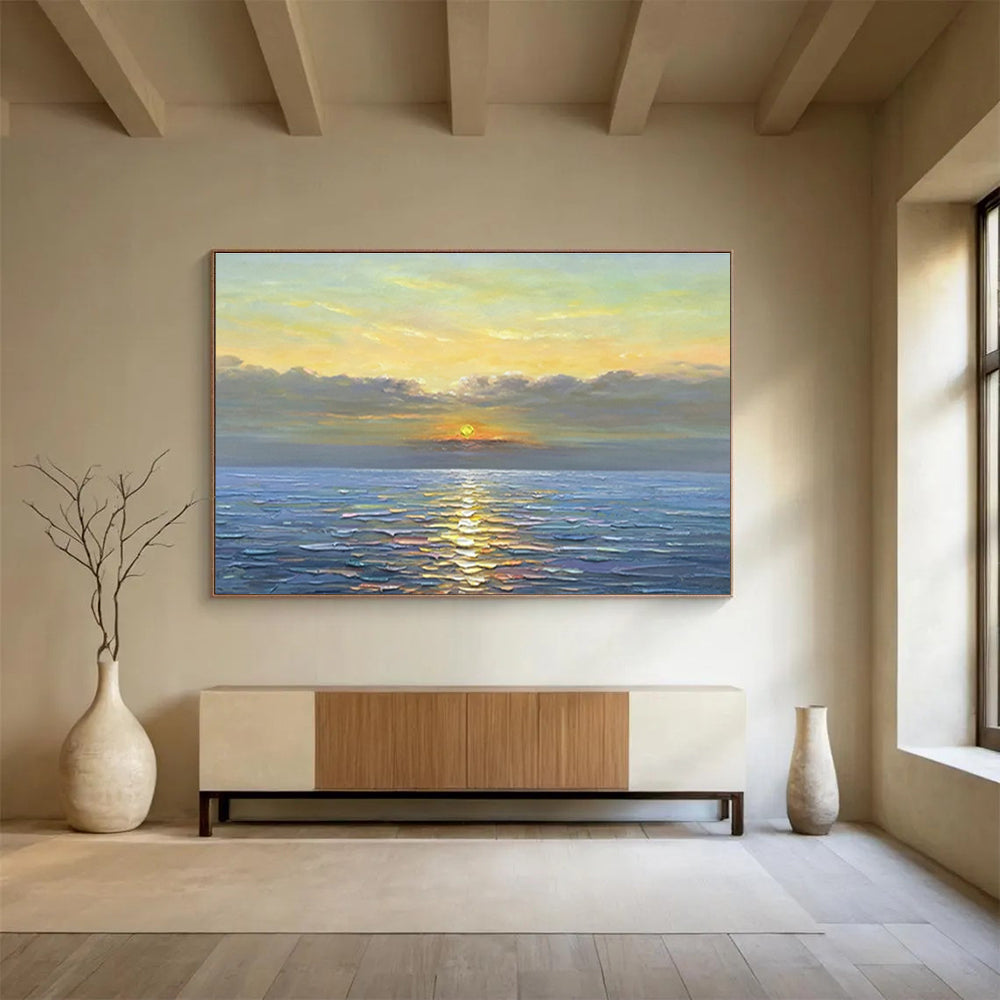 Relaxing Large Abstract Painting for Bedroom & Dining Room DKH883