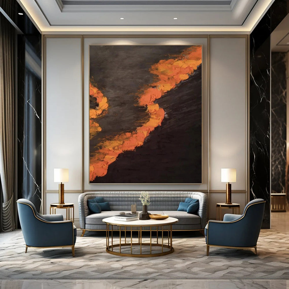 Rustic Textured Abstract Wall Art for Bedroom & Entryway DKH0961