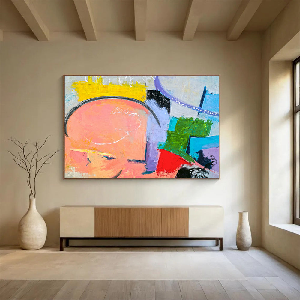 Enormous Hand - Painted Abstract Canvas for Bedroom & Dining Room DKH560
