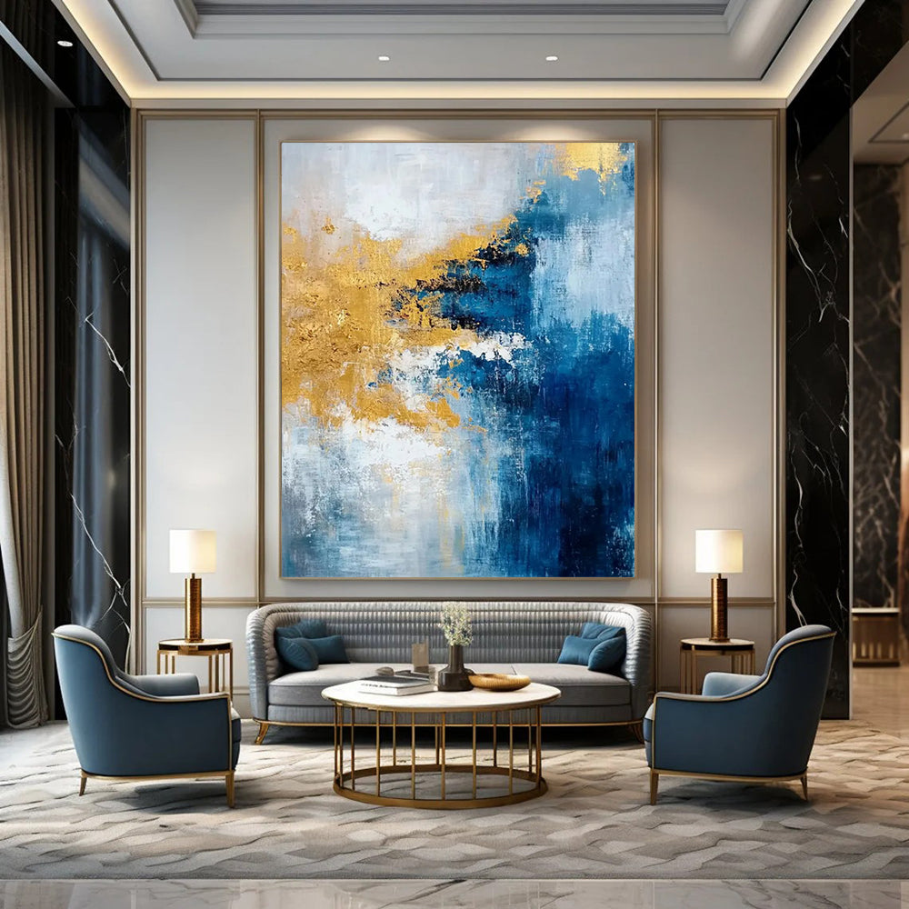 Colossal - Scale Hand - Painted Custom Abstract Work for Bar and Entryway DTP062