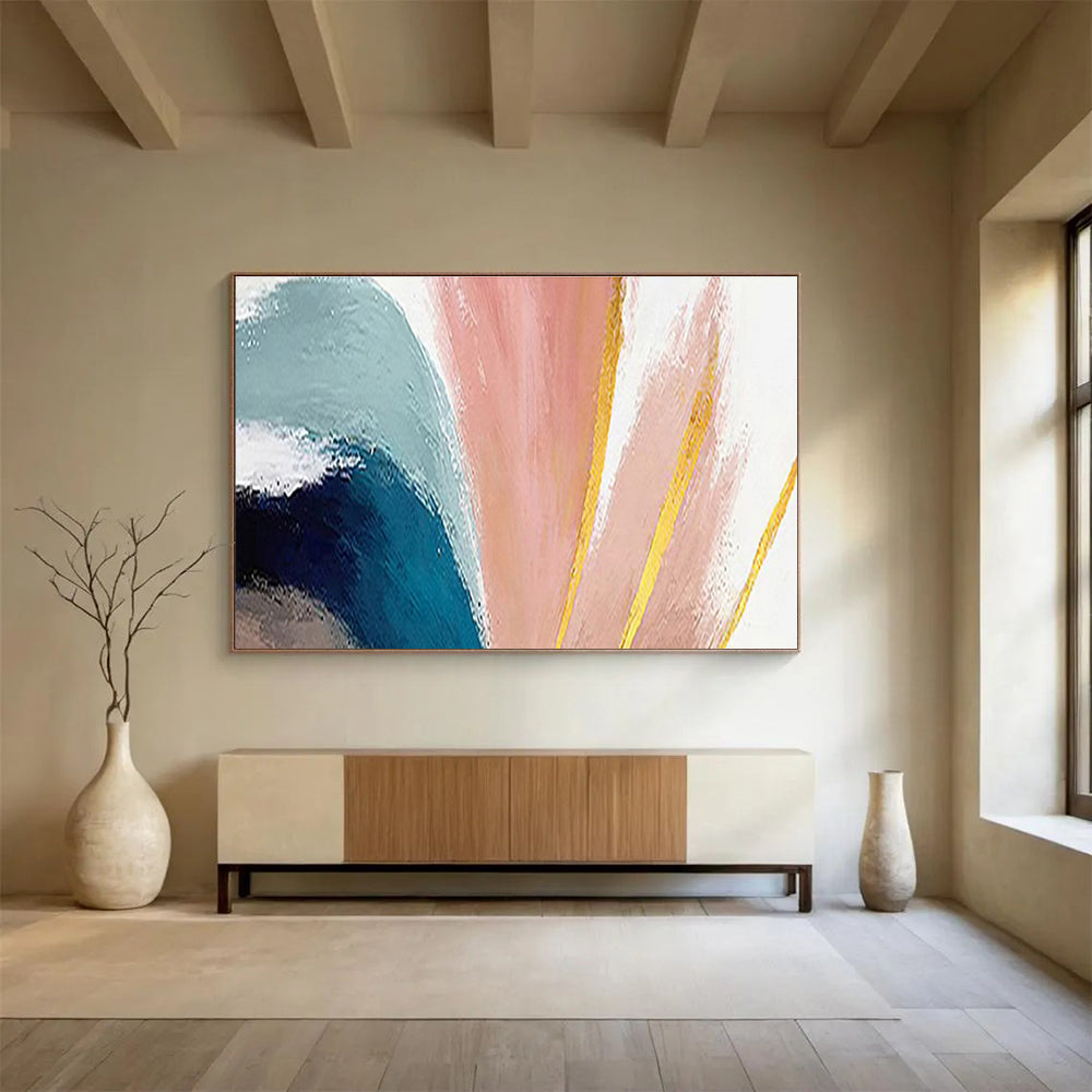 “Seraphic Glow” Large - Sized Abstract Painting for Office & Bedroom DKH216