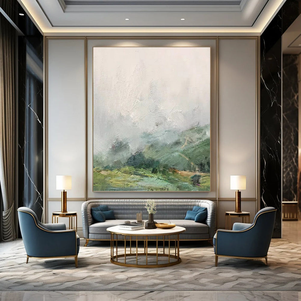 Immense - Reach Vertical Hand - Painted Custom Abstract Overture (with Intricate Textures), for Hallway and Entryway DKH1541
