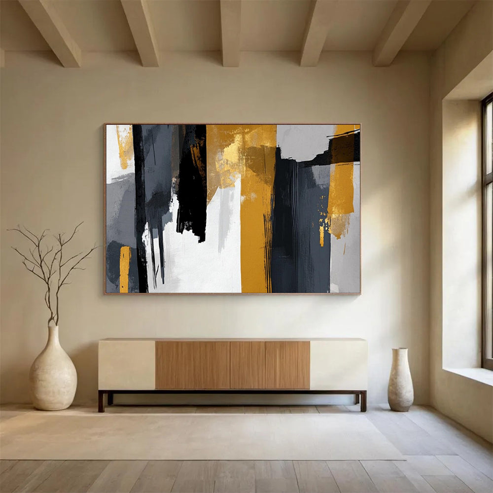 Minimalist Abstract Wall Art for Office & Dining Room LargeART1719