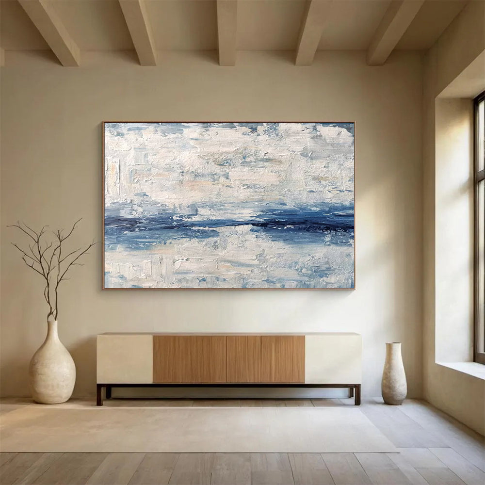 Monumental Original Hand - Applied Textured Abstract Canvas for Statement Walls DKH791