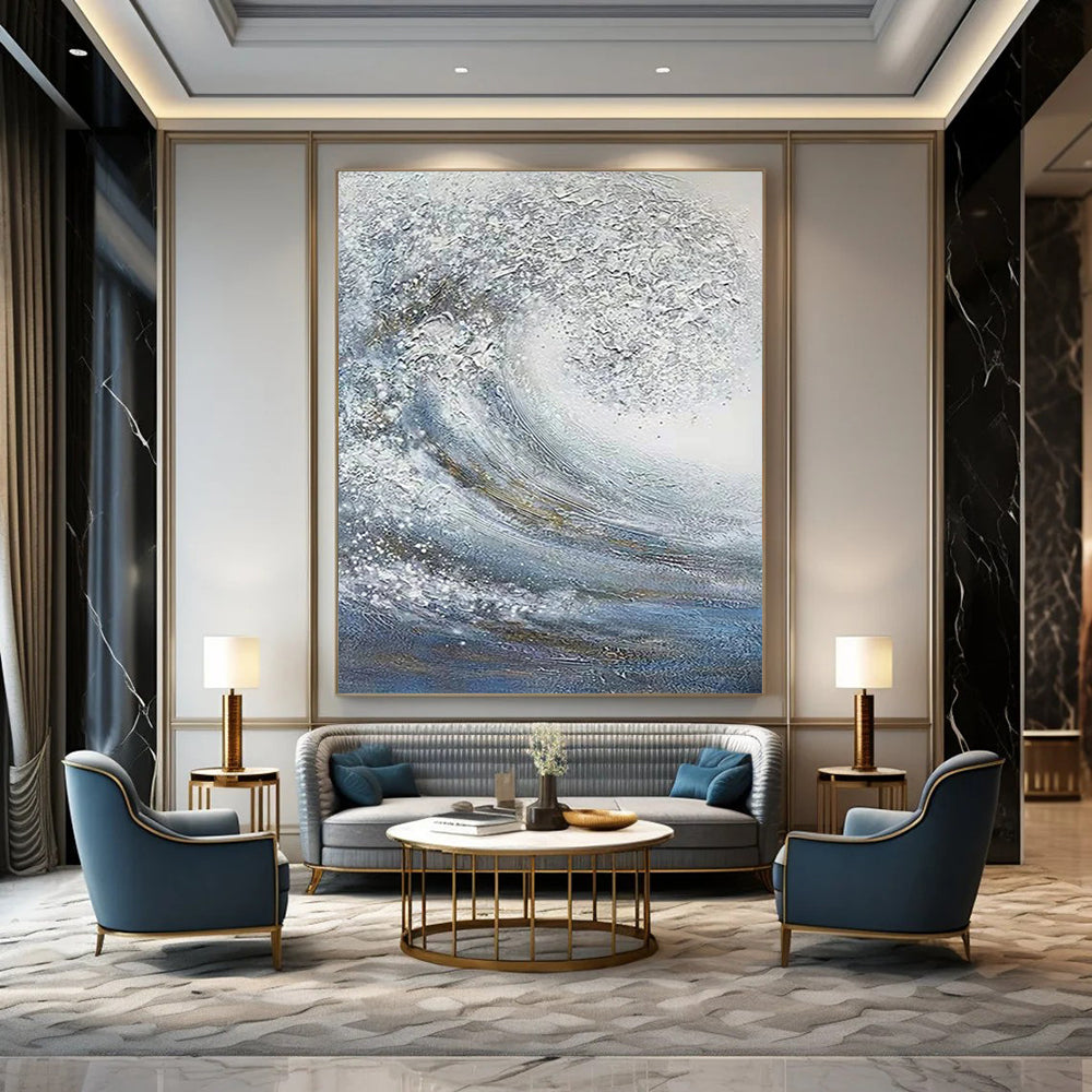 Handmade Large-Scale Abstract Artworks for Dining Room & Bar DTP337