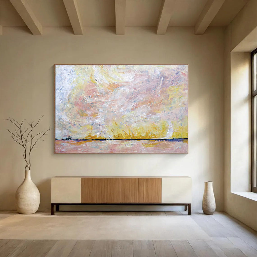 Grand Abstract Hand - Painted Canvas for Dining Room & Office DKH564