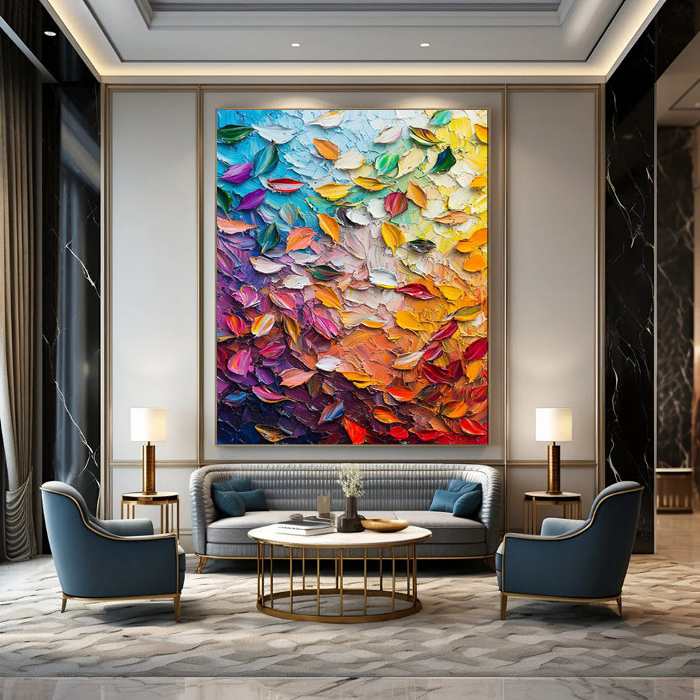 Organic Textured Abstract Wall Art for Dining Room & Conservatory LargeART2071