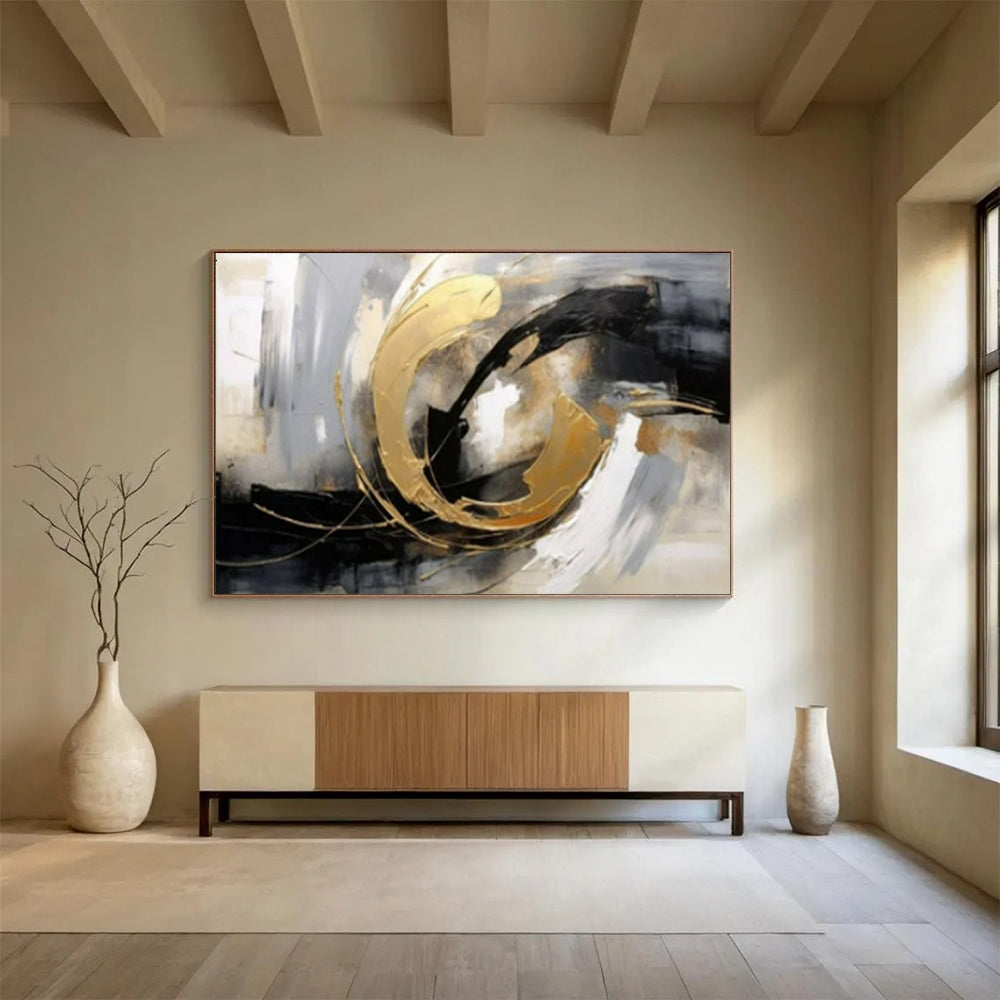 Oversized Abstract Canvas Painting for Office & Dining Room LargeART1627