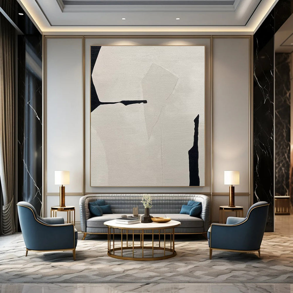 Huge-Scale Hand-Painted Abstract Art for Bedroom & Balcony Retreat LargeART2248