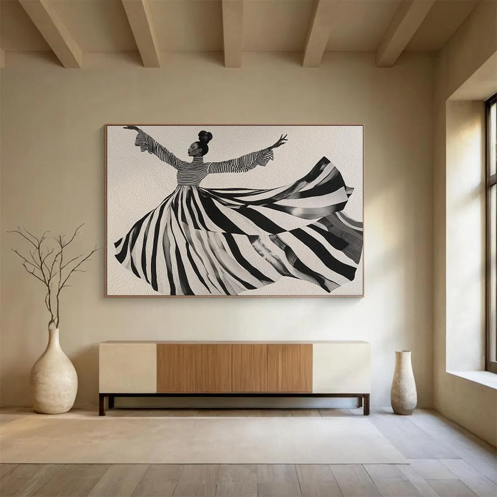 “Elemental Harmony” Vast Abstract Canvas for Bedroom & Office DKH231