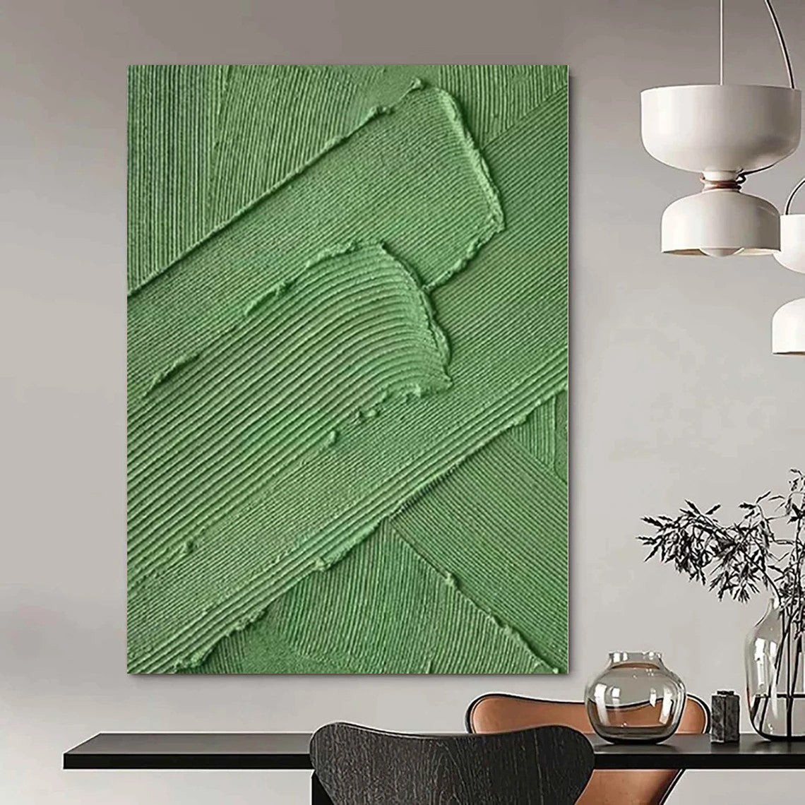 Oversized Abstract Wall Art for Murphy Bed Interiors - Custom Acrylic on Canvas